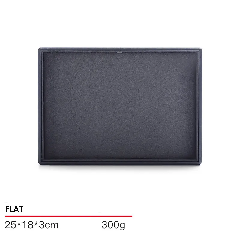 Jewelry Display Tray Grey Multifunction Trays Pendant, Ring Bracelet, Flat Tray & Microfiber, Leather TR045-h