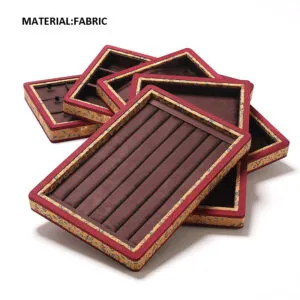 Jewelry Display Tray Red Multifunction Presentation Trays Pendant, Ring Bracelet, Bangle, Brooch, Flat Tray & Fabric TR040-a Jewelry Display Tray Red Multifunction Presentation Trays Pendant, Ring Bracelet, Bangle, Brooch, Flat Tray & Fabric TR040-a