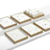 Jewelry Display Tray White Multifunction Trays Chain, Pendant, Ring, Bangle, Earring, Bracelet, Loose Diamond Tray & Leather TR051-h Jewelry Display Tray White Multifunction Trays Chain, Pendant, Ring, Bangle, Earring, Bracelet, Loose Diamond Tray & Leather TR051-h