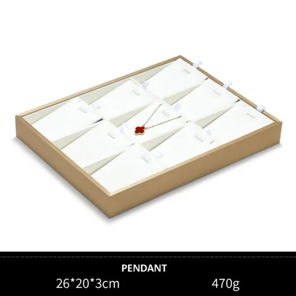 Jewelry Display Tray White Multifunction Trays Chain, Pendant, Ring, Bangle, Earring, Bracelet, Loose Diamond Tray & Leather TR051-l Jewelry Display Tray White Multifunction Trays Chain, Pendant, Ring, Bangle, Earring, Bracelet, Loose Diamond Tray & Leather TR051-l