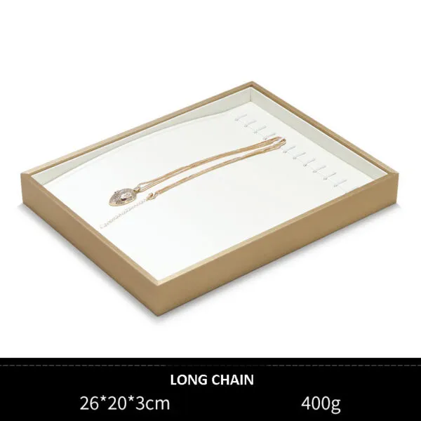 Jewelry Display Tray White Multifunction Trays Chain, Pendant, Ring, Bangle, Earring, Bracelet, Loose Diamond Tray & Leather TR051-n Jewelry Display Tray White Multifunction Trays Chain, Pendant, Ring, Bangle, Earring, Bracelet, Loose Diamond Tray & Leather TR051-n