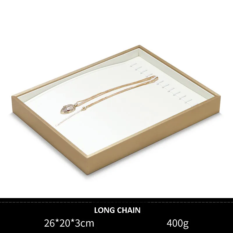 Jewelry Display Tray White Multifunction Trays Chain, Pendant, Ring, Bangle, Earring, Bracelet, Loose Diamond Tray & Leather TR051-n