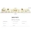 Jewelry Watch Display Stand Set Beige Color & Microfiber Material DS169-c
