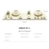 Jewelry Watch Display Stand Set Beige Color & Microfiber Material DS169-d
