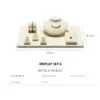 Jewelry Watch Display Stand Set Beige Color & Microfiber Material DS169-g