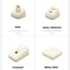 Jewelry Watch Display Stand Set Beige Color & Microfiber Material DS169-j