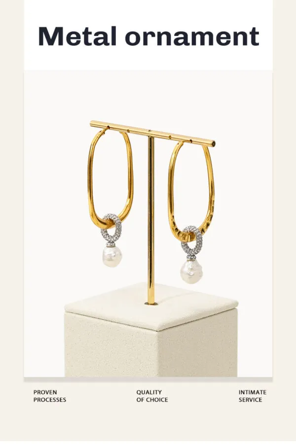 Jewelry Watch Display Stand Set Beige Color & Microfiber Material DS173-e