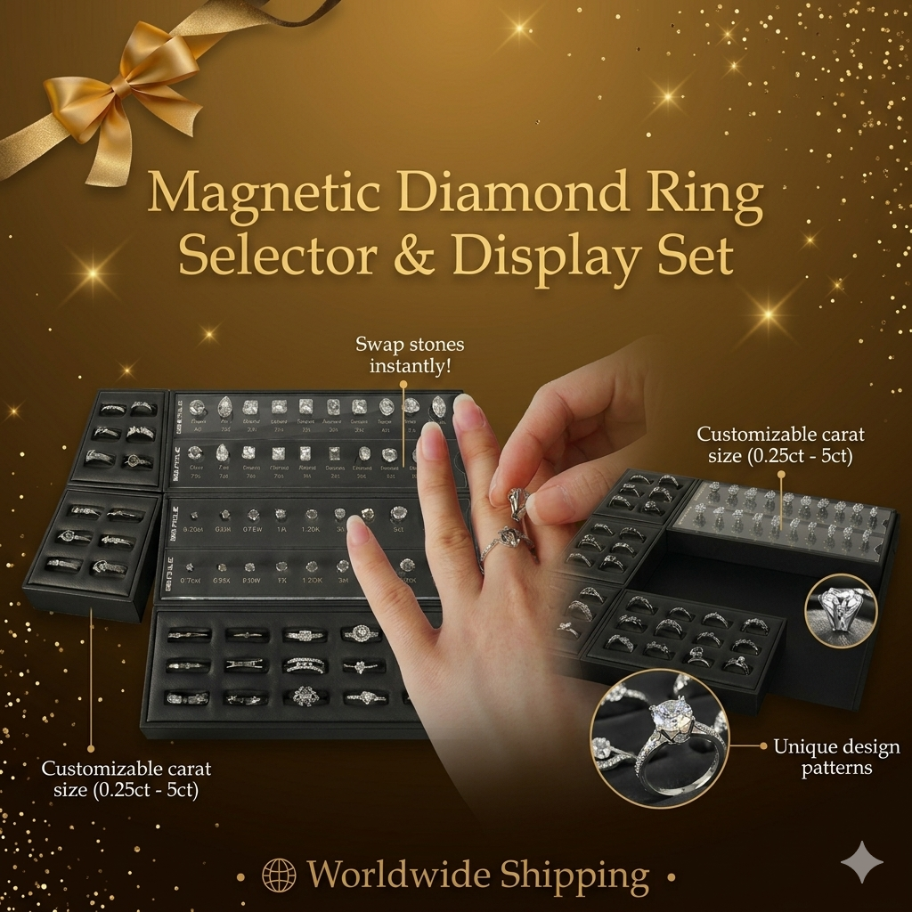 Magnetic Diamond Ring Selector & Display Set