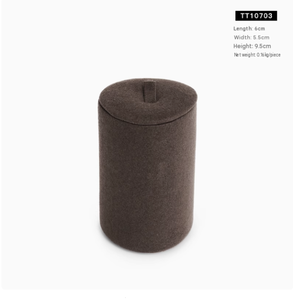 Jewelry Display Stand Set Brown Color & Microfiber, Metal Material DS189 -k