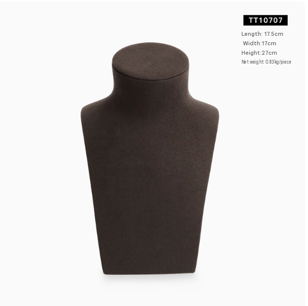 Jewelry Display Stand Set Brown Color & Microfiber, Metal Material DS189 -o