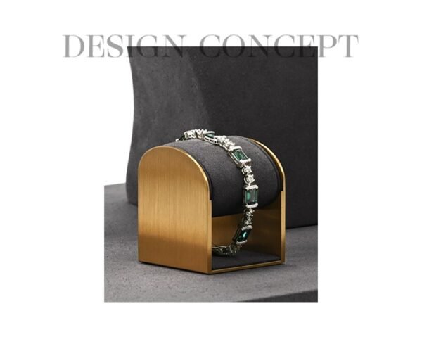 Jewelry Display Stand Set Grey Color & Microfiber, Metal Material DS188 -b