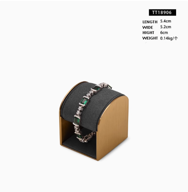 Jewelry Display Stand Set Grey Color & Microfiber, Metal Material DS188 -e