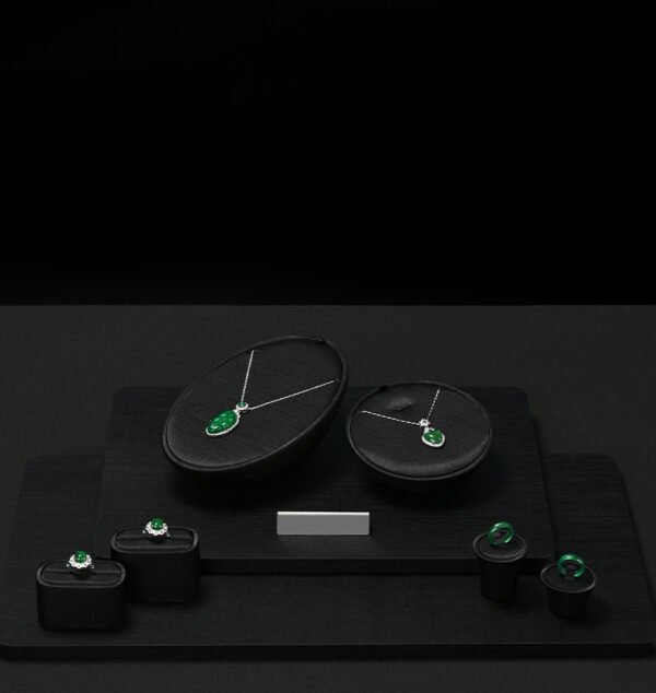 Jewelry Display Stand Set Black Color & PU Leather Material DS190 -c