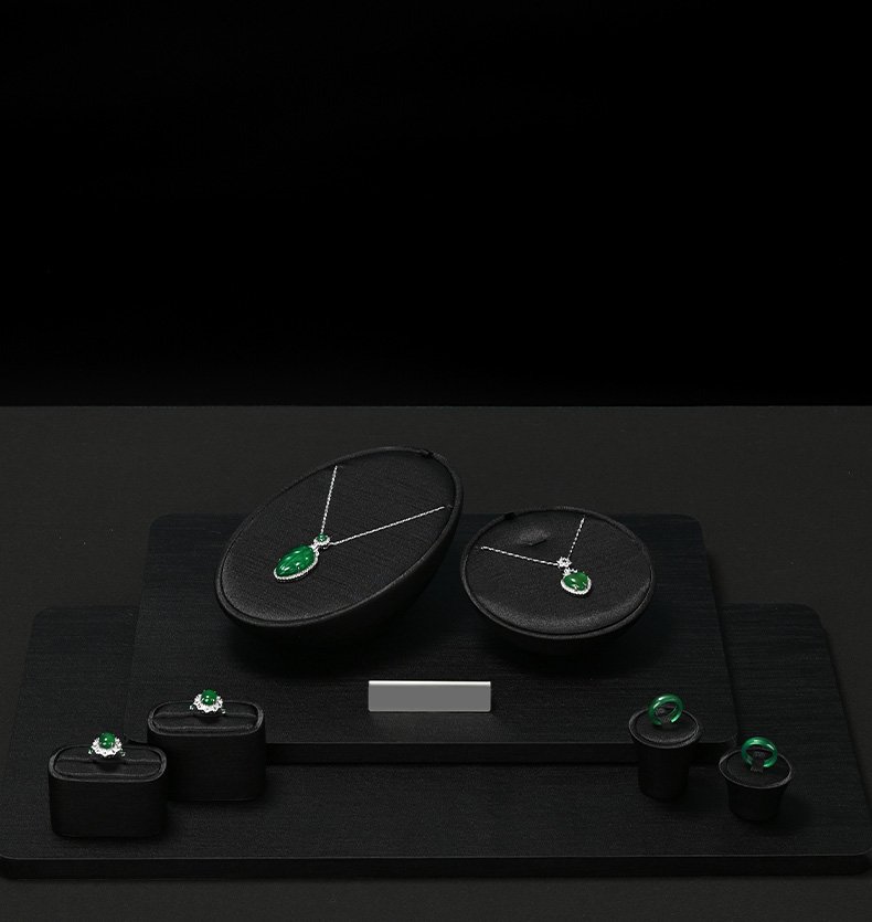 Jewelry Display Stand Set Black Color & PU Leather Material DS190 -c