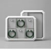 Jewelry Display Stand Set White Color, Microfiber & PU Leather Material DS191 -i